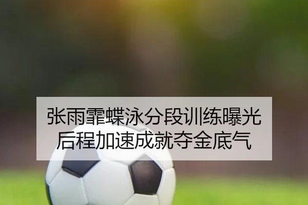 张雨霏蝶泳分段训练曝光 后程加速成就夺金底气 | YaboBet